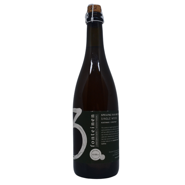 Brouwerij 3 Fonteinen - Speling Van Het Lot XVIII.iv: Single Wood | Kastanje – geuze van 3 Fonteinen, fles 75 cl