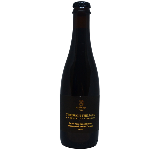 Alefarm - Through the Ages: A Concept of Linearity (Bourbon Coconut 2023 Edition) – barrel aged stout van Alefarm, fles 37,5 cl