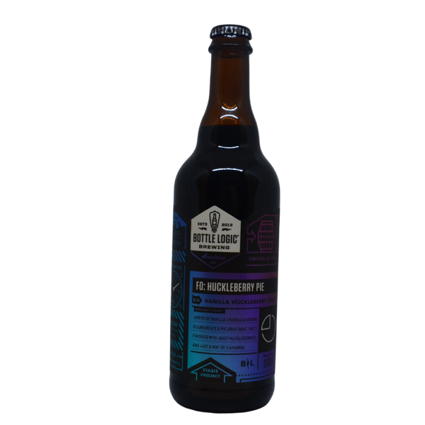 Bottle Logic - FO: Huckleberry Pie (2024) – barrel aged stout van Bottle Logic, 50 cl