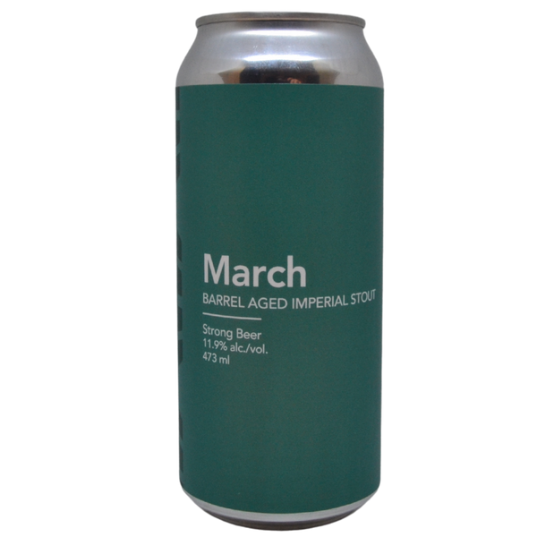 Fine Balance - March – barrel aged stout van Fine Balance, blik 47,3 cl