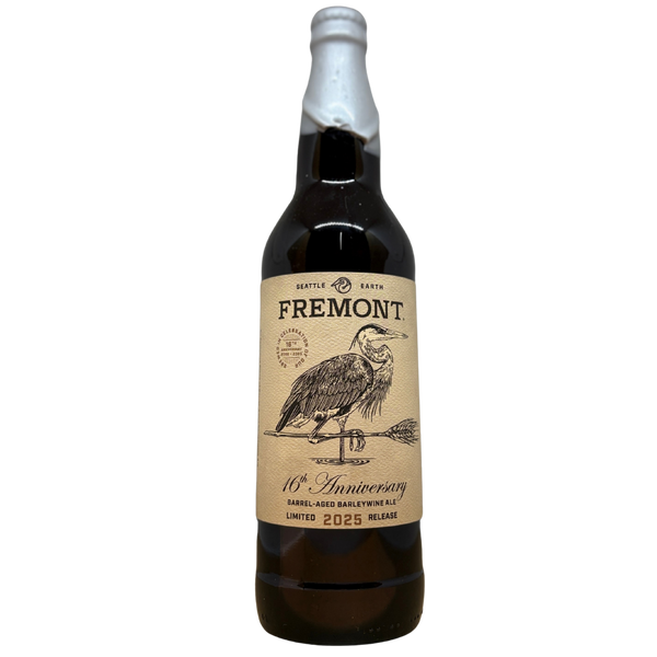 Fremont Brewing - 16th Anniversary BA Barleywine Ale (2025) – barrel aged barleywine van Fremont, fles 65 cl