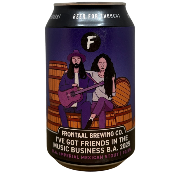 Frontaal - I've Got Friends In The Music Business BA (2025) – barrel aged stout van Frontaal, 33 cl