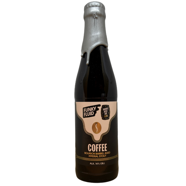 Funky Fluid - Barrel Aged Day 2025: Coffee – barrel aged stout van Funky Fluid, 33 cl