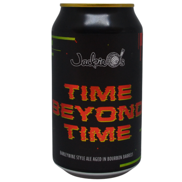 Jackie O's - Time Beyond Time – barrel aged barleywine van Jackie O's, blik 35,5 cl