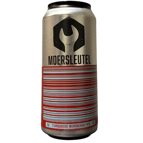 Moersleutel - Barcode: Turquoise Bordeaux – barrel aged stout van Moersleutel, blik 44 cl