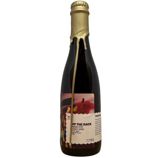 Lervig - Rackhouse: Off The Rack Finnish Rye Whisky (2024) – barrel aged stout van Lervig, fles 37,5 cl