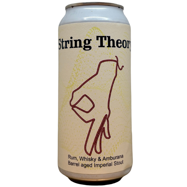 Sinnister - String Theory – barrel aged stout van Sinnister, blik 44 cl