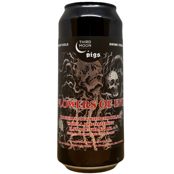 Third Moon - Flowers Of Evil (collab P.I.G.S.) – stout van Third Moon, blik 47,3 cl