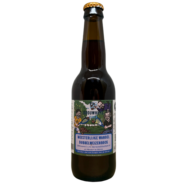 Brouwhuis Elden - Meesterlijke WandelDubbelWeizenBock – bokbier van Brouwhuis Elden, 33 cl