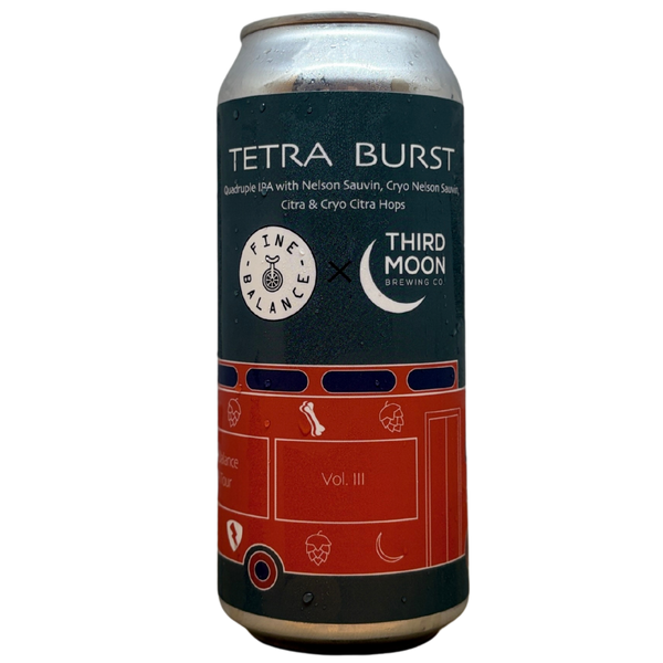 Fine Balance x Third Moon - Tetra Burst (2026) – Quadruple IPA van Fine Balance, blik 47,3 cl