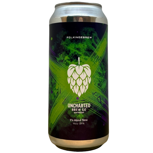 Folkingebrew x Uncharted - It's About Time – Double IPA van Folkingebrew, blik 44 cl