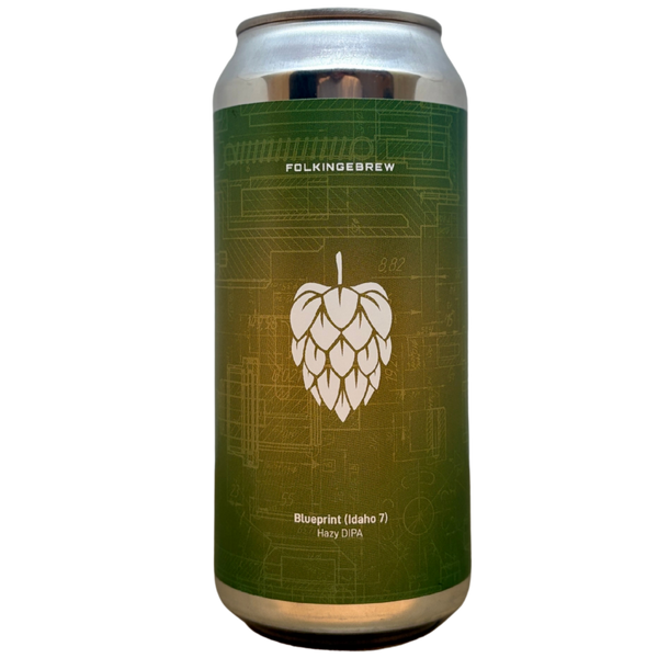 Folkingebrew - Blueprint (Idaho 7) – Double IPA van Folkingebrew, blik 44 cl