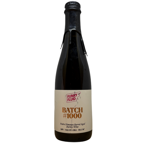 Funky Fluid - Batch #1000 – barrel aged barleywine van Funky Fluid, fles 37,5 cl
