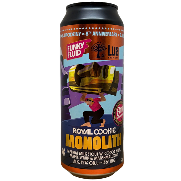 Funky Fluid x Lua - Royal Cookie: Monolith – stout van Funky Fluid, 50 cl