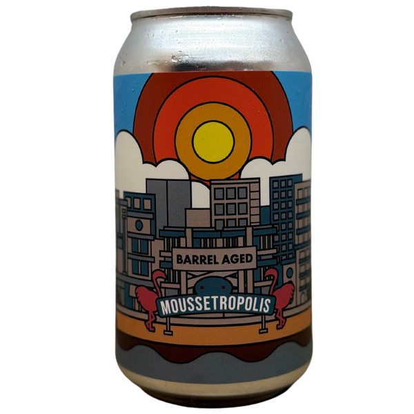 Imprint - Bourbon Barrel Aged Moussetropolis – barrel aged stout van Imprint, blik 35,5 cl