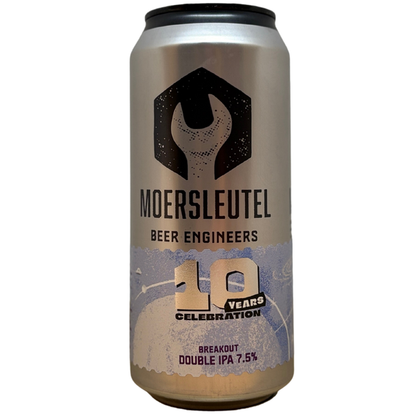 Moersleutel - 10 Years: Breakout – Double IPA van Moersleutel, blik 44 cl