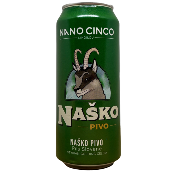 Nano Cinco - Nasko Pivo – lager van Nano Cinco, blik 47,3 cl