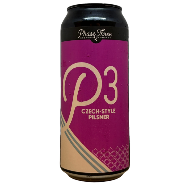 Phase Three - P3 Czech-Style Pilsner – lager van Phase Three, blik 47,3 cl
