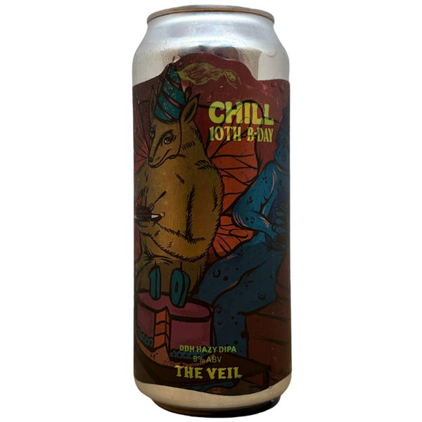 The Veil - Chill 10th B-Day – Double IPA van The Veil, blik 47,3 cl