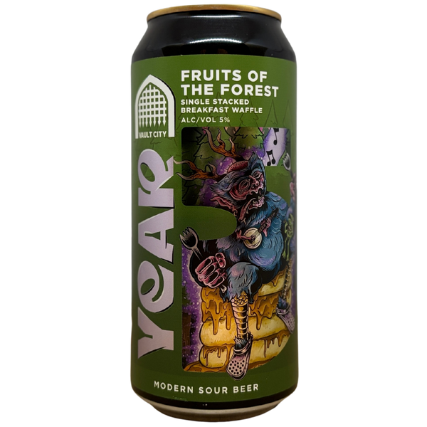 Vault City - Year 5 - Fruits Of The Forest Single-Stacked Breakfast Waffle – smoothie sour van Vault City, blik 44 cl