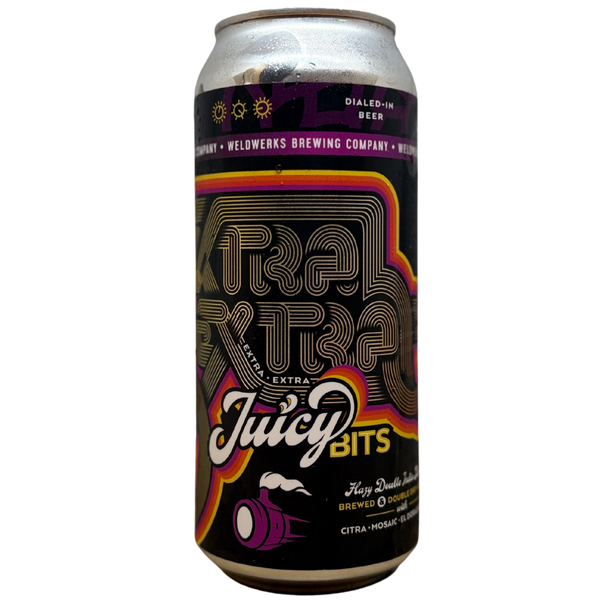 Weldwerks - Extra Extra Juicy Bits – Double IPA van Weldwerks, blik 47,3 cl