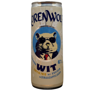 Gulpener - Korenwolf Wit – witbier van Gulpener, 33 cl