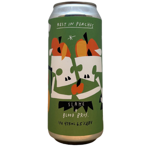 Slake x Blood Brothers - Rest In Peaches – IPA van Slake, blik 47,3 cl